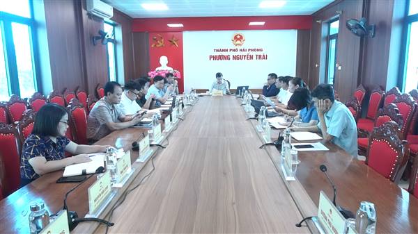 BAN THƯỜNG VỤ, BAN CHẤP HÀNH ĐẢNG ỦY PHƯỜNG NGUYỄN TRÃI HỌP THƯỜNG KỲ THÁNG 8/2026.