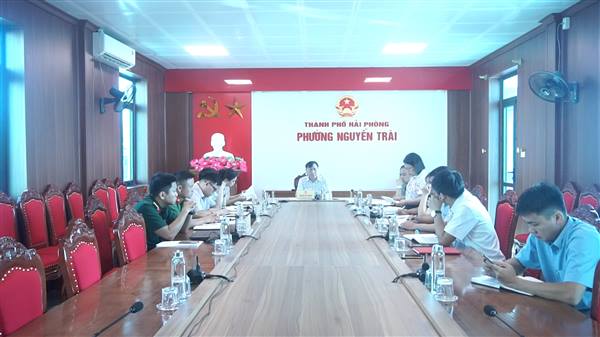 UBND PHƯỜNG NGUYỄN TRÃI TỔ CHỨC CUỘC HỌP  TRIỂN KHAI NHIỀU NỘI DUNG TRỌNG TÂM TRONG THỜI GIAN TỚI