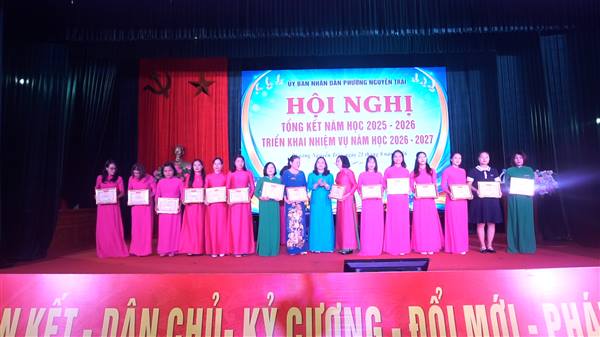 PHƯỜNG NGUYỄN TRÃI TỔNG KẾT NĂM HỌC 2025-2026, TRIỂN KHAI NHIỆM VỤ NĂM HỌC 2026-2027
