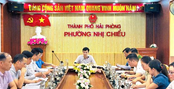 Tiểu ban Tuyên truyền và Phục vụ Đại hội Đảng bộ phường Nhị Chiểu lần thứ I họp thống nhất các nội dung liên quan đến công tác tuyên truyền và phục vụ Đại hội