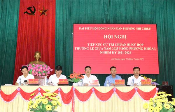 Đại biểu HĐND phường Nhị Chiểu khóa I tiếp xúc cử tri chuẩn bị Kỳ họp thường lệ giữa năm 2025.