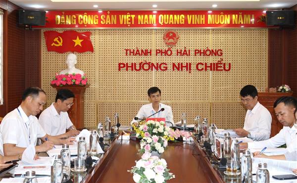 UBND phường Nhị Chiểu họp phiên thường kỳ 