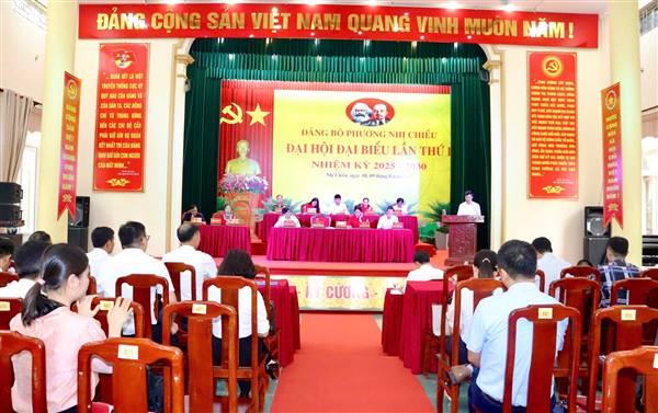Phường Nhị Chiểu tổng duyệt chương trình Đại hội Đại biểu Đảng bộ phường lần thứ I, nhiệm kỳ 2025-2030