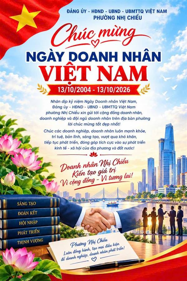 Kỷ niệm 22 năm Ngày Doanh nhân Việt Nam (13/10/2004 - 13/10/2026)