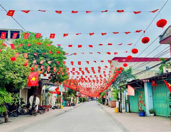 Treo cờ dịp nghỉ lễ 30/4 và Lễ hội Hoa Phượng Đỏ Hải Phòng 2026