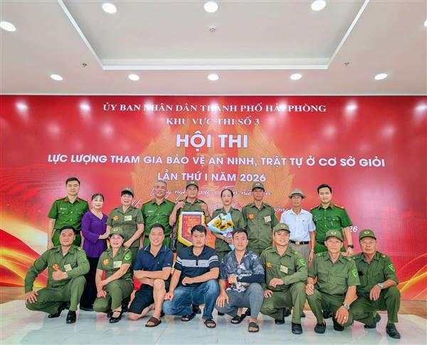 Phường Nhị chiểu đạt giải Nhì Hội thi lực lượng tham gia bảo vệ an ninh, trật tự ở cơ sở giỏi khu vực thi số 3 lần thứ I, năm 2026