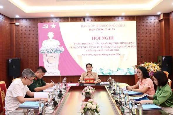 HỘI NGHỊ THẨM ĐỊNH CÁC TÁC PHẨM DỰ THI CHÍNH LUẬN VỀ BẢO VỆ NỀN TẢNG TƯ TƯỞNG CỦA ĐẢNG NĂM 2026