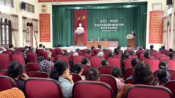 HỘI NGHỊ TIẾP XÚC CỬ TRI VỚI ĐẠI BIỂU HĐND XÃ NINH GIANG TRƯỚC KỲ HỌP HĐND XÃ THƯỜNG LỆ CUỐI NĂM 2025