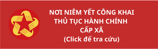 Thông báo công khai TTHC cấp xã