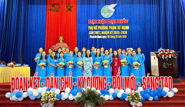 Đại hội đại biểu Phụ nữ phường Phạm Sư Mạnh lần thứ I, nhiệm kỳ 2025 - 2030: Phát huy vai trò phụ nữ thời đại mới, xây dựng phường phát triển văn minh, hiện đại 