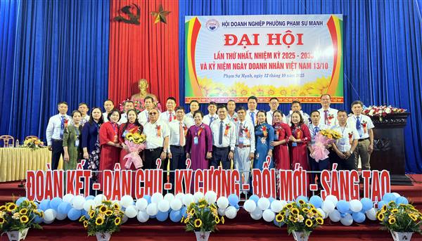 Ra mắt Hội Doanh nghiệp phường Phạm Sư Mạnh: Lan tỏa tinh thần doanh nhân, chung tay phát triển địa phương
