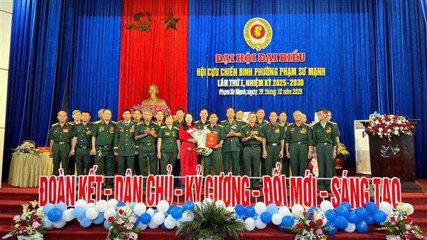 Đại hội Đại biểu Hội Cựu chiến binh phường Phạm Sư Mạnh lần thứ I, nhiệm kỳ 2025 - 2030: Phát huy phẩm chất “Bộ đội Cụ Hồ”, góp sức xây dựng phường mới vững mạnh