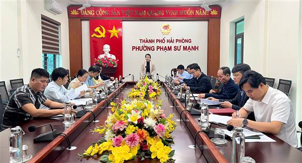 Phường Phạm Sư Mạnh tổ chức Hội nghị triển khai công tác bầu cử đại biểu Quốc hội khóa XVI và đại biểu HĐND các cấp nhiệm kỳ 2026 - 2031