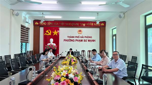 Phường Phạm Sư Mạnh tham dự Hội nghị trực tuyến tập huấn công tác Khoa giáo