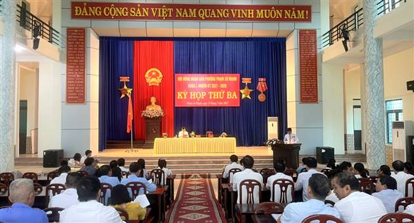 HĐND phường Phạm Sư Mạnh khóa I, nhiệm kỳ 2021 - 2026 tổ chức thành công Kỳ họp thứ ba
