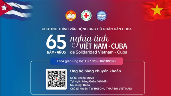 Ủng hộ Nhân dân Cuba nhân kỷ niệm 65 năm thiết lập quan hệ ngoại giao giữa Việt Nam - Cuba