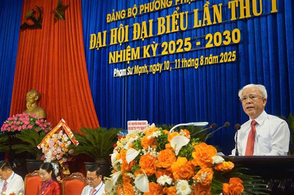 Đảng bộ phường Phạm Sư Mạnh quyết tâm thực hiện thắng lợi Nghị quyết nhiệm kỳ 2025 - 2030