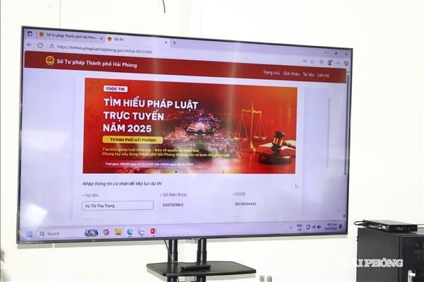 Tổ chức Cuộc thi “Tìm hiểu pháp luật trực tuyến năm 2025” từ ngày 01/10 đến 30/10/2025