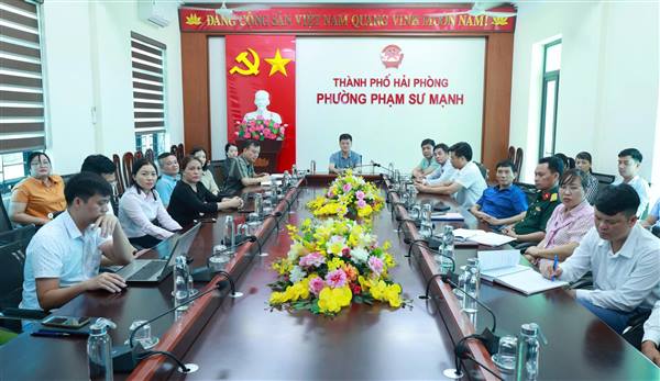 Phường Phạm Sư Mạnh tham dự Hội nghị trực tuyến bồi dưỡng nâng cao năng lực, xử lý tình huống thực tiễn đối với đội ngũ cán bộ cơ sở