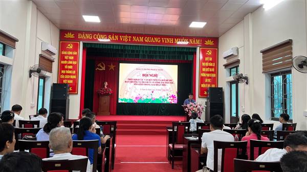 Phường Phạm Sư Mạnh tổ chức Hội nghị nghiên cứu, học tập, quán triệt các văn bản mới của Trung ương, Thành uỷ về dân tộc, tôn giáo trong giai đoạn mới 
