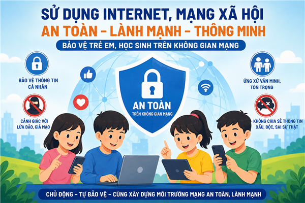 TUYÊN TRUYỀN, NÂNG CAO KỸ NĂNG SỬ DỤNG INTERNET, MẠNG XÃ HỘI AN TOÀN CHO TRẺ EM, HỌC SINH TRÊN ĐỊA BÀN PHƯỜNG PHẠM SƯ MẠNH