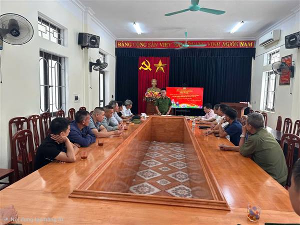 Công an phường Phạm Sư Mạnh tổ chức tuyên truyền, phổ biến chính sách tín dụng đối với người sau cai nghiện ma túy và vận động chính sách vay vốn ưu đãi trên địa bàn
