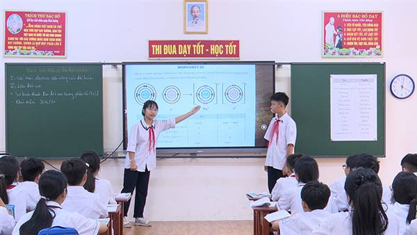 Trường THCS Trần Phú tổ chức các tiết dạy chuyên đề “Đổi mới phương pháp dạy học, ứng dụng trí tuệ nhân tạo và tăng cường dạy học bằng tiếng Anh”