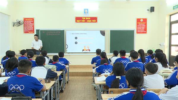 Trường THCS Lương Khánh Thiện tổ chức tiết dạy chuyên đề chuyên môn cấp trường môn Toán lớp 8 với bài “Lập phương của một tổng và lập phương của một hiệu”