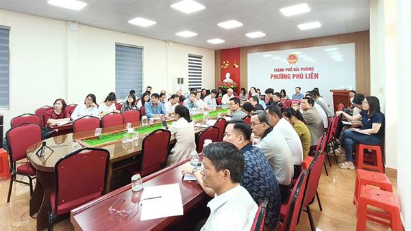 Phường Phù Liễn tham dự hội nghị trực tuyến toàn quốc tập huấn ứng dụng “Sổ tay đảng viên điện tử”