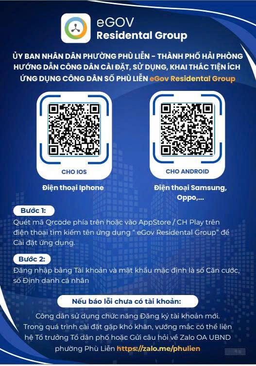 Phường Phù Liễn triển khai Ứng dụng “Tổ dân phố (eGOV Residental Group)” – Bước tiến trong xây dựng công dân số!