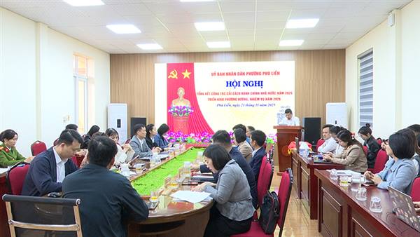 UBND phường tổng kết công tác cải cách hành chính nhà nước năm 2025, triển khai phương hướng, nhiệm vụ năm 2026