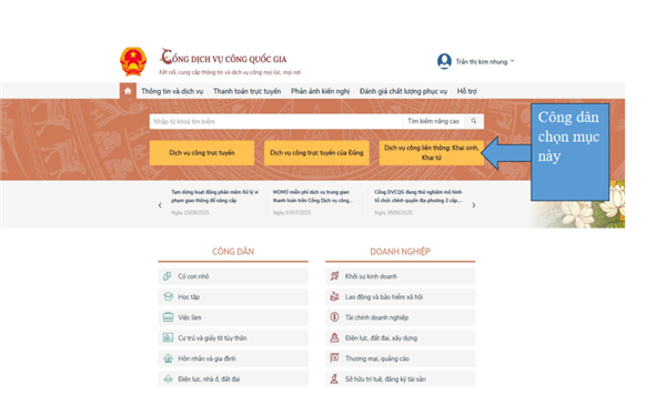 TTPVHCC Phù Liễn hướng dẫn công dân nộp hồ sơ Khai sinh liên thông