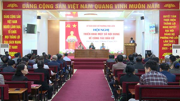 Uỷ ban Bầu cử phường tổ chức hội nghị triển khai một số nội dung về công tác bầu cử