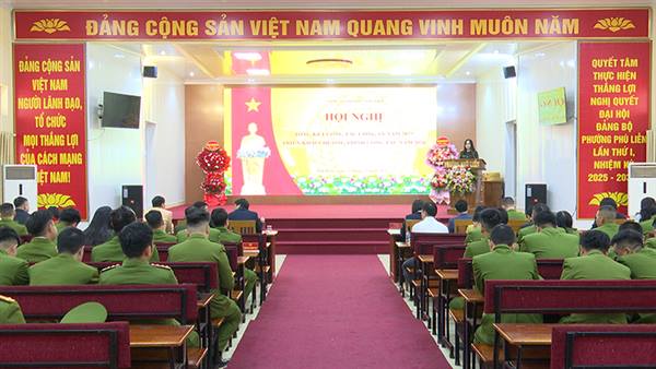 Công an phường tổng kết công tác Công an năm 2025 và triển khai chương trình công tác năm 2026