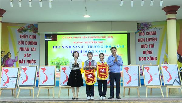 Trường THCS Trần Phú hưởng ứng tích cực chương trình tuyên truyền phân loại chất thải rắn sinh hoạt tại nguồn