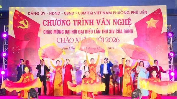 Sôi nổi chương trình văn nghệ chào mừng Đại hội đại biểu lần thứ XIV của Đảng, chào Xuân mới 2026