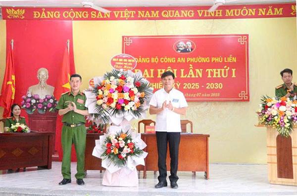 Đại hội Đảng bộ Công an phường lần thứ nhất, nhiệm kỳ 2025 – 2030