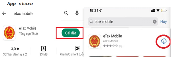 Ứng dụng nộp thuế điện tử eTax Mobile