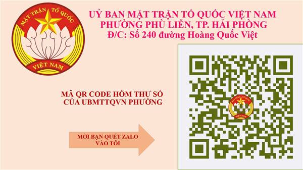 Ban Thường trực Uỷ ban Mặt trận Tổ quốc Việt Nam phường Phù Liễn triển khai mô hình Dân vận khéo “Hòm thư số”