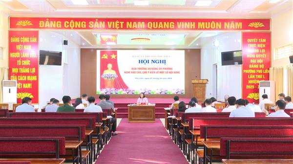 Ban Thường vụ Đảng ủy phường nghe báo cáo, cho ý kiến về đánh giá, xếp loại cán bộ lãnh đạo, quản lý quý III năm 2026