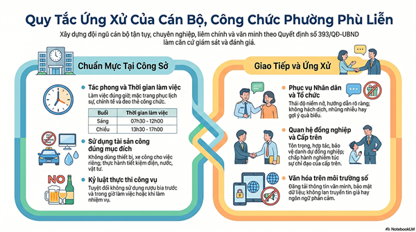 Quyết định ban hành Quy định về Quy tắc ứng xử của cán bộ, công chức, viên chức, người lao động trong các cơ quan hành chính nhà nước, đơn vị sự nghiệp công lập thuộc phường Phù Liễn