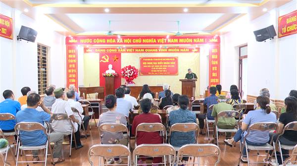 Người dân tổ dân phố Quy Tức 2 đóng góp nhiều ý kiến về vi phạm trật tự đô thị, ô nhiễm môi trường, phòng chống ma tuý để nâng cao chất lượng xây dựng đời sống văn hóa ở cơ sở năm 2026