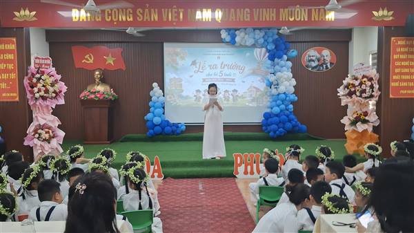 Trường Mầm non Hoa Phượng tổng kết năm học 2025 – 2026 và chia tay các bé khối 5 tuổi