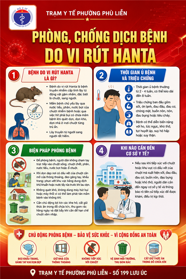 Phòng, chống dịch bệnh do vi rút Hanta
