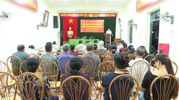 Đại biểu nhân dân tổ dân phố Lý Thường Kiệt 2  kiến nghị giải quyết các vấn đề về vệ sinh môi trường, hạ tầng đô thị nhằm nâng cao chất lượng xây dựng đời sống văn hóa ở cơ sở