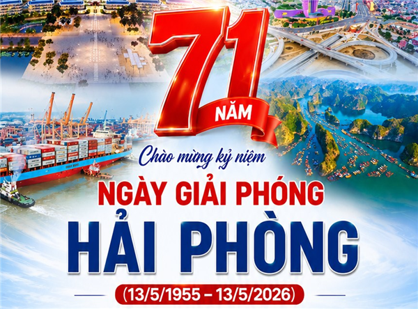 Chào mừng kỷ niệm 71 năm Ngày Giải phóng Hải Phòng (13/5/1955 – 13/5/2026)