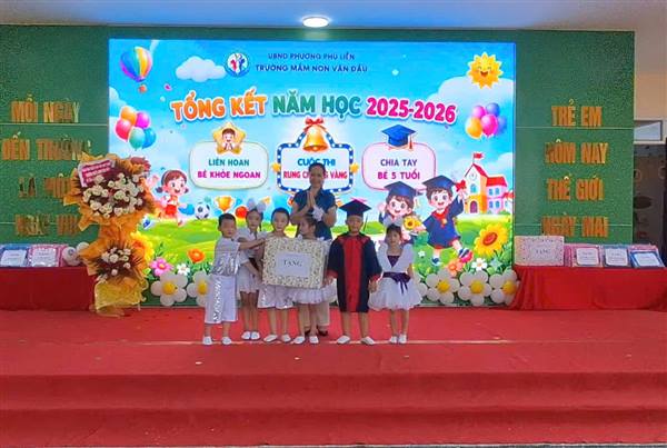 Trường Mầm non Văn Đẩu tổng kết năm học 2025 – 2026; tổ chức “Liên hoan Bé khỏe ngoan”, cuộc thi “Rung chuông vàng” và chia tay các bé 5 tuổi năm học 2025 – 2026