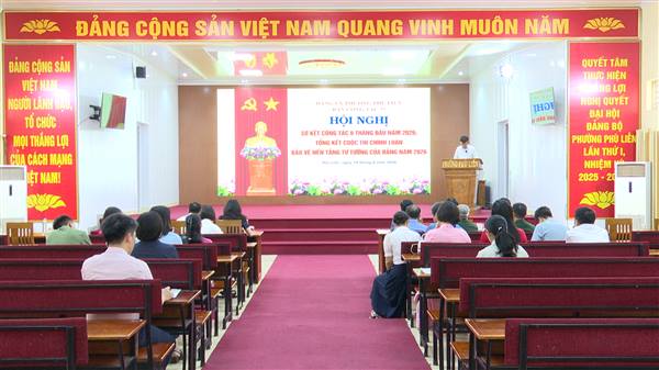 Ban Công tác 35 Đảng ủy phường sơ kết công tác 6 tháng đầu năm, tổng kết Cuộc thi chính luận bảo vệ nền tảng tư tưởng của Đảng năm 2026