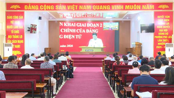 Phường Phù Liễn tham dự hội nghị trực tuyến tập huấn triển khai Hệ thống thủ tục hành chính của Đảng trên môi trường điện tử giai đoạn 2