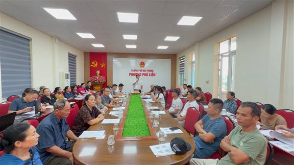 Phường Phù Liễn triển khai dự án đầu tư xây dựng cơ sở hạ tầng khu tái định cư (vị trí 5) tại tổ dân phố Đồng Tử